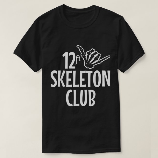 T-shirt Skeleton Club Giant Skelly Halloween Inferno 12 pi (Design devant)