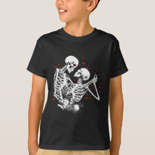 T-shirt Skeleton Couple pour la Saint Valentin d'Halloween