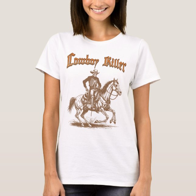 T-shirt Skeleton Cowboy Killer (Devant)