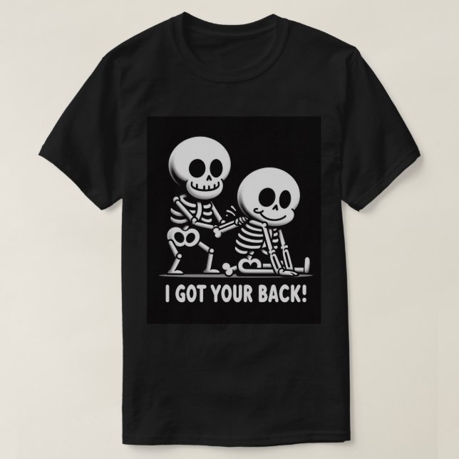 T-shirt Skeleton Crew Support Tee : J'Ai Te Dos ! (Design devant)
