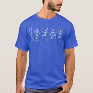 T-shirt Skeleton Dance mignonne Costume Halloween Cadeau
