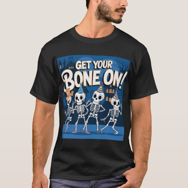 T-shirt Skeleton Dance Party - Allons-y ! (Devant)