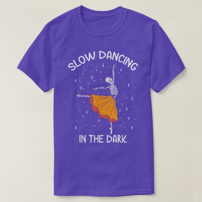 T-shirt Skeleton Danser lentement dans Dark Ballet Dancer  (Design devant)
