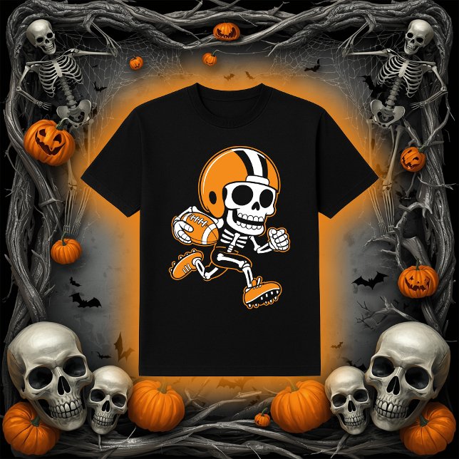 T-shirt Skeleton de football | Retour de l'Halloween (Créateur téléchargé)