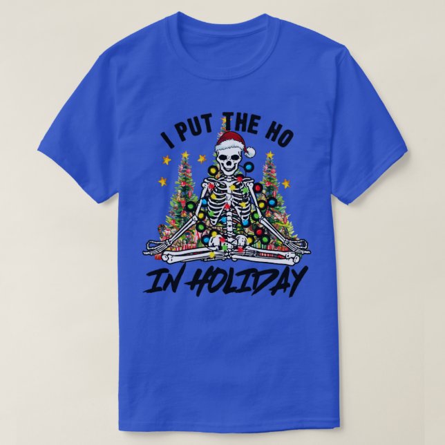 T-shirt Skeleton de Noël (Design devant)