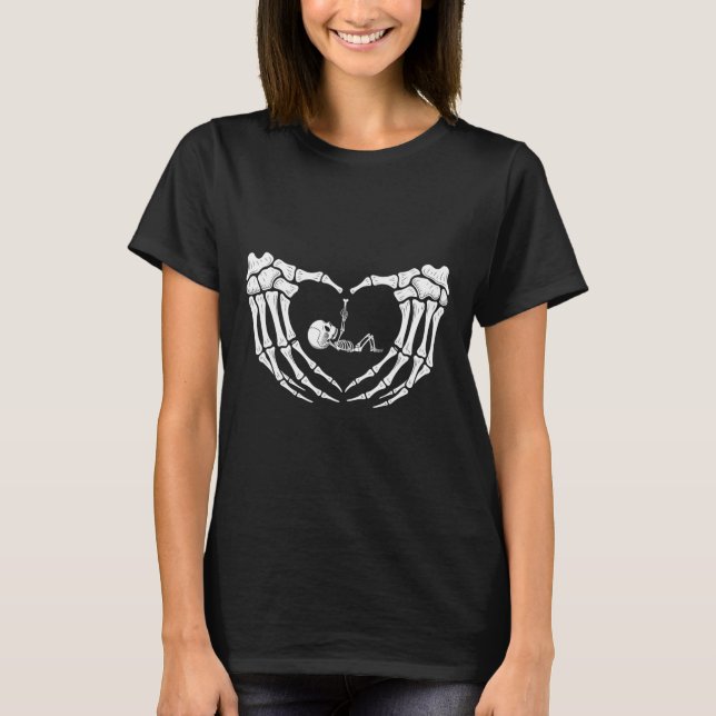 T-shirt Skeleton d'Halloween (Devant)