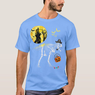 T-shirt Skeleton Dinosaur T Re Pirate Funny Halloween Cost