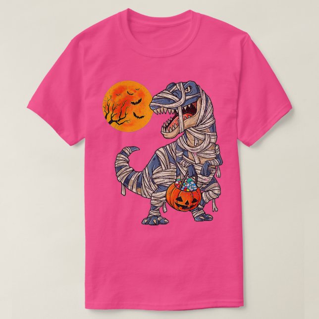T-shirt Skeleton équitation maman Dinosaur T rex Halloween (Design devant)