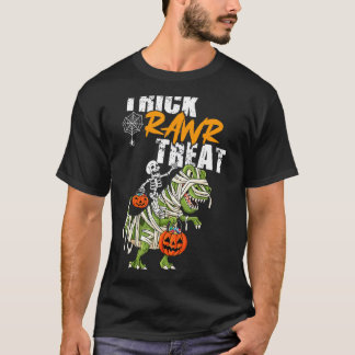 T-shirt Skeleton équitation maman Dinosaur Trick Rawr Trea