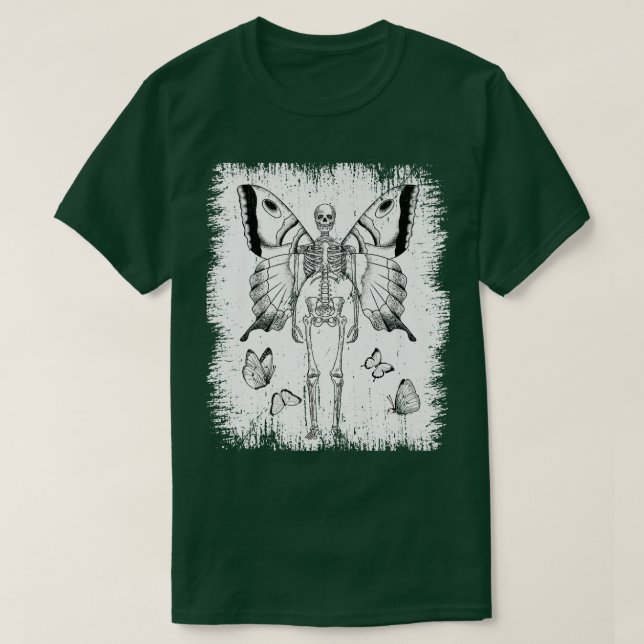 T-shirt Skeleton Fairy Grunge Fairycore Goth esthétique ob (Design devant)