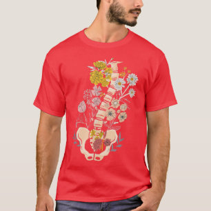 T-shirt Skeleton Floral Cottagecore esthétique Fairycore F