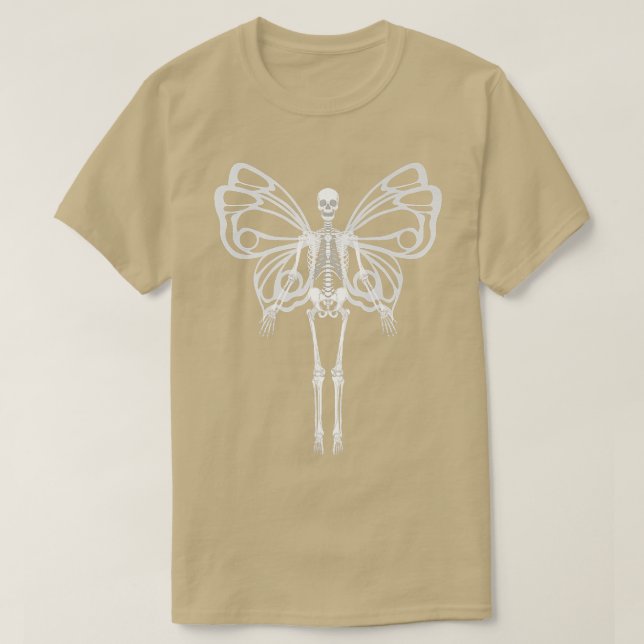 T-shirt Skeleton Grunge Aesthetic Fairy Dark Goth Horror F (Design devant)
