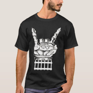 T-shirt Skeleton Guitare Rock & Roll Skull guitariste Musi