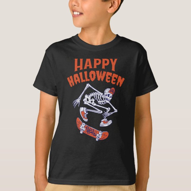 T-shirt Skeleton Halloween (Devant)