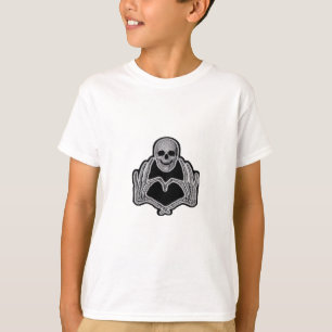 T-shirt Skeleton Heart Hands Classic