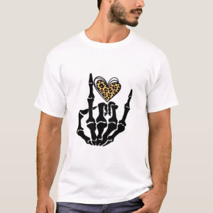 T-shirt Skeleton Heart Hands Classic