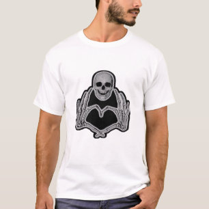 T-shirt Skeleton Heart Hands Classic