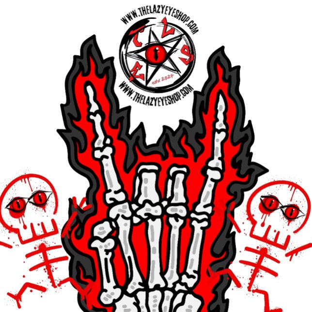 T-shirt Skeleton Horns Design (Créateur téléchargé)