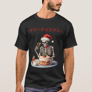 T-shirt Skeleton japonais Skeletons Noël Crâne amusant