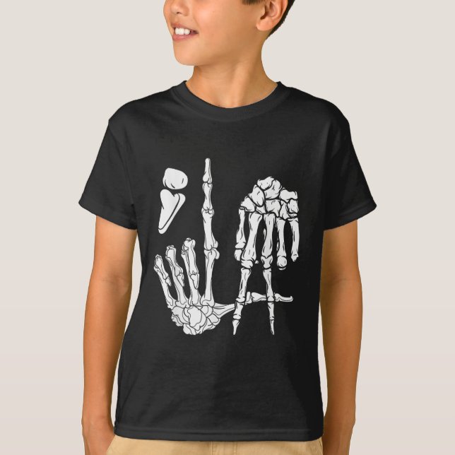 T-shirt Skeleton Main Comma La Ponctuation Kamala Harris (Devant)
