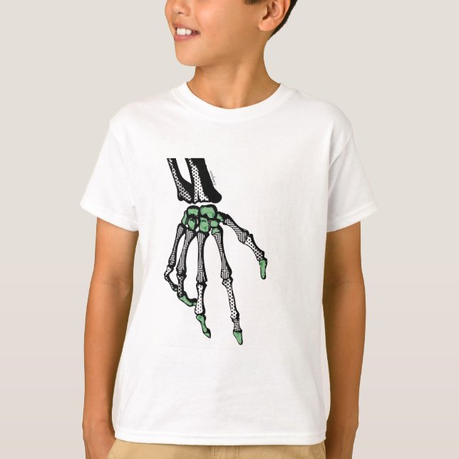 T-SHIRT SKELETON MAIN DU SORT (Devant)