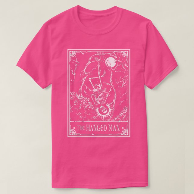 T-shirt Skeleton Man Tarot Card Occult Tarot Reader Re (Design devant)