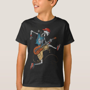 T-shirt Skeleton Metal Guitarist