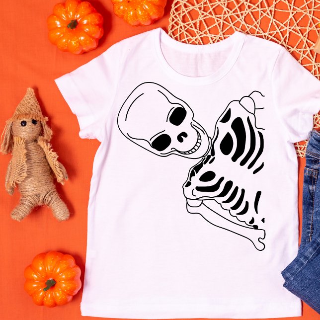 T-shirt Skeleton Peek éffrayant (Créateur téléchargé)