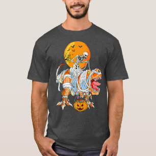 T-shirt Skeleton Riding Mummy Dinosaur T re For Boys Kids