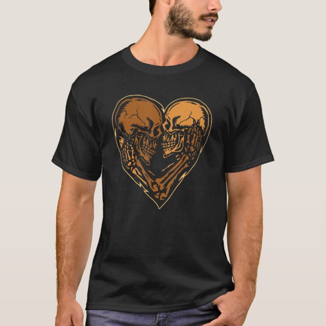 T-shirt Skeleton Rock Main Black History Mois BLM Melanin (Devant)