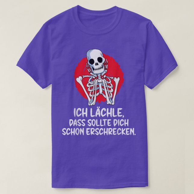 T-shirt Skeleton Scary Halloween Skeleton Costume (Design devant)