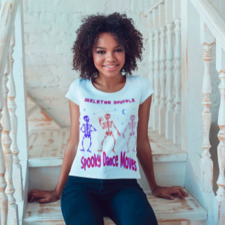 T-shirt Skeleton Shuffing Danse Éffrayante Déplacements