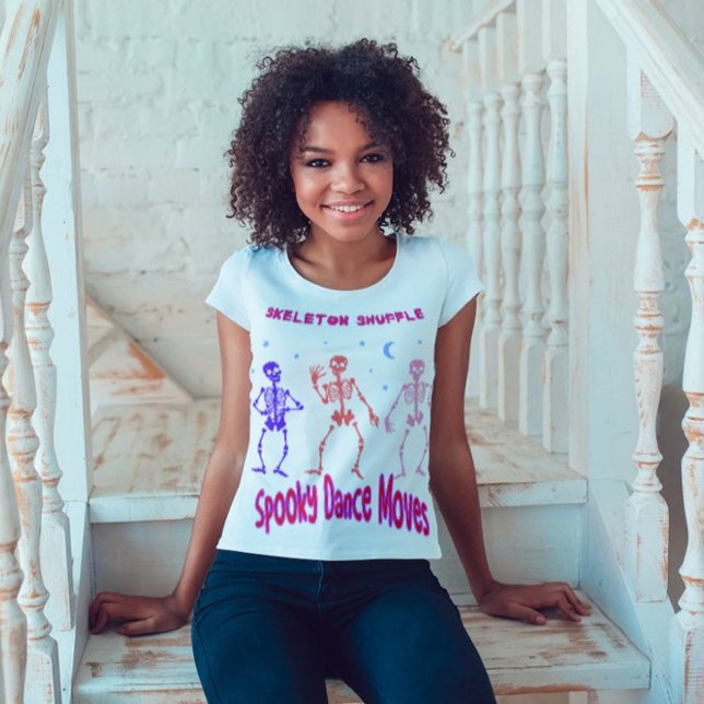 T-shirt Skeleton Shuffing Danse Éffrayante Déplacements (Créateur téléchargé)