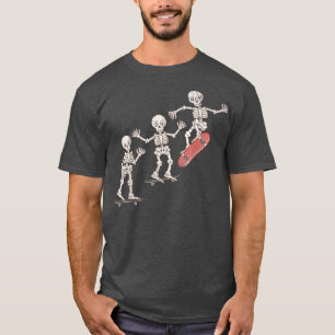 T-shirt Skeleton Skateboard Funny Skateboard Skateboard