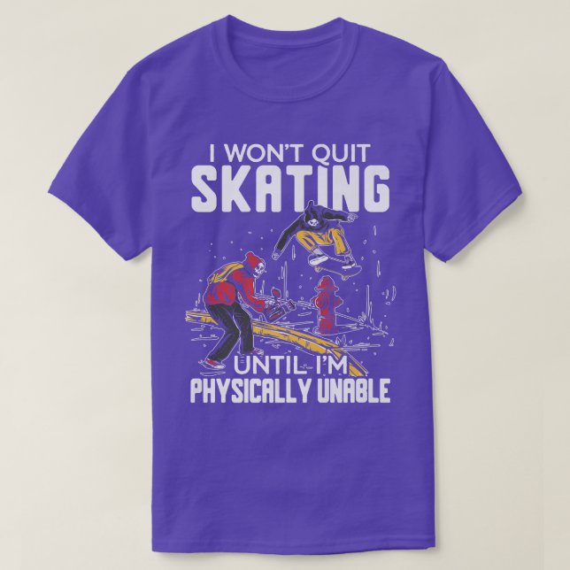 T-shirt Skeleton Skater Carton Éffrayant  (Design devant)