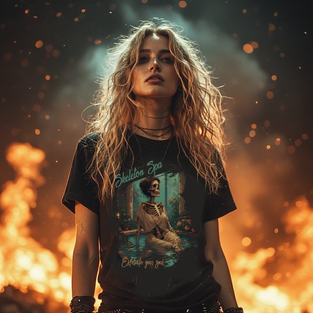 T-shirt Skeleton Spa – Exfoliate Your Soul | Funny (Créateur téléchargé)