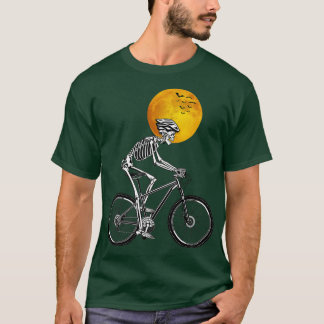 T-shirt Skeleton Vélo vélo vélo Halloween Costume