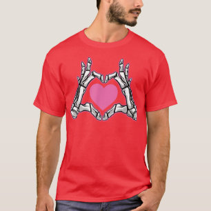T-shirt Skeleton Ventilateur Coeur Bones Coeur Costume Drô