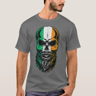 T-shirt Skeleton vintage Irlande Irlande Drapeau St Patri
