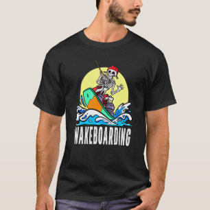 T-shirt Skeleton Wakeboard Sur Wakeboard 3