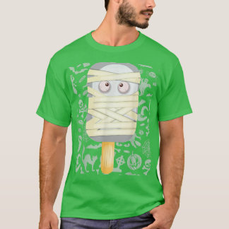 T-shirt Skeleton Zombie Mummy Ghost Pumpkin Halloween Boys