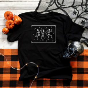 T-shirt Skeletons de danse Halloween Tee