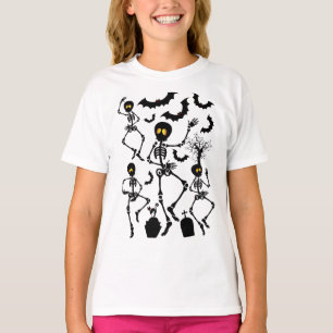 T-shirt Skeletons d'Halloween Macabre Dance