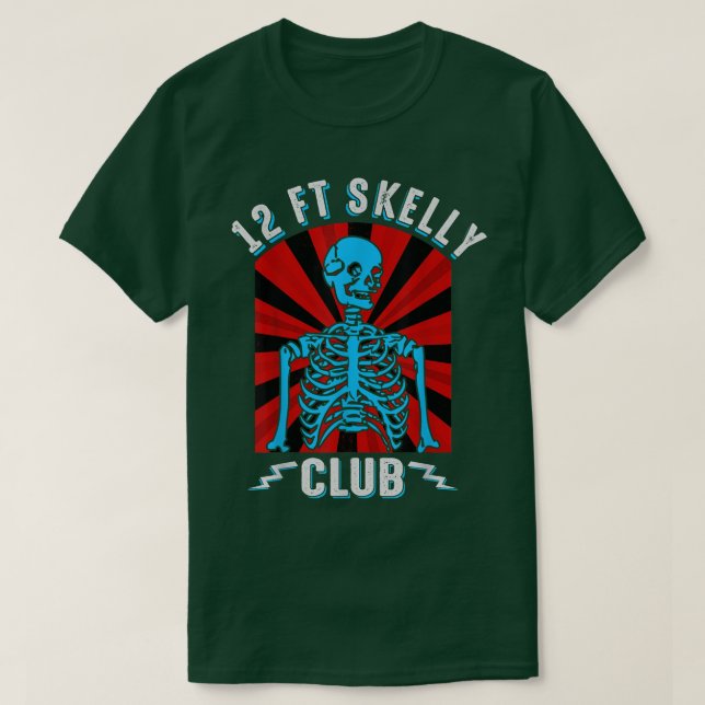 T-shirt Skelly Club Halloween 12 pieds Skeleton Appre (Design devant)