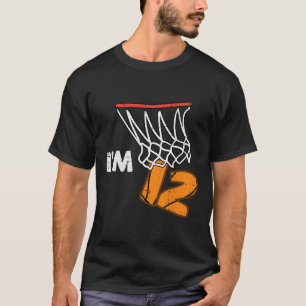 T-shirt Sketll 12e anniversaire Im 12 Douze Ans Bday Bo