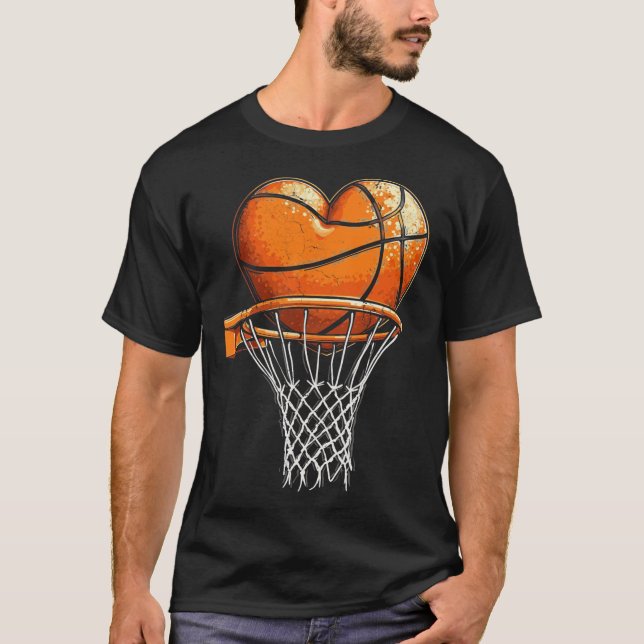T-shirt Sketll Coeur Valentines Jour Sports Garçons Jeunes (Devant)