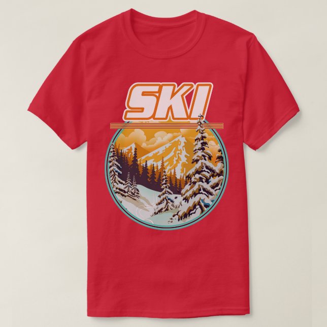 T-shirt Ski (Design devant)