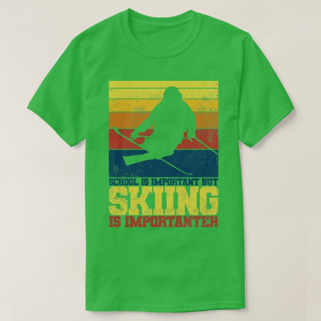 T-shirt ski (Design devant)
