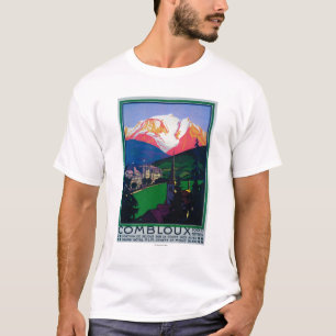 T-shirt Ski à l'affiche promotionnelle de Combloux
