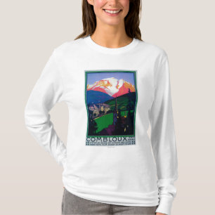 T-shirt Ski à l'affiche promotionnelle de Combloux